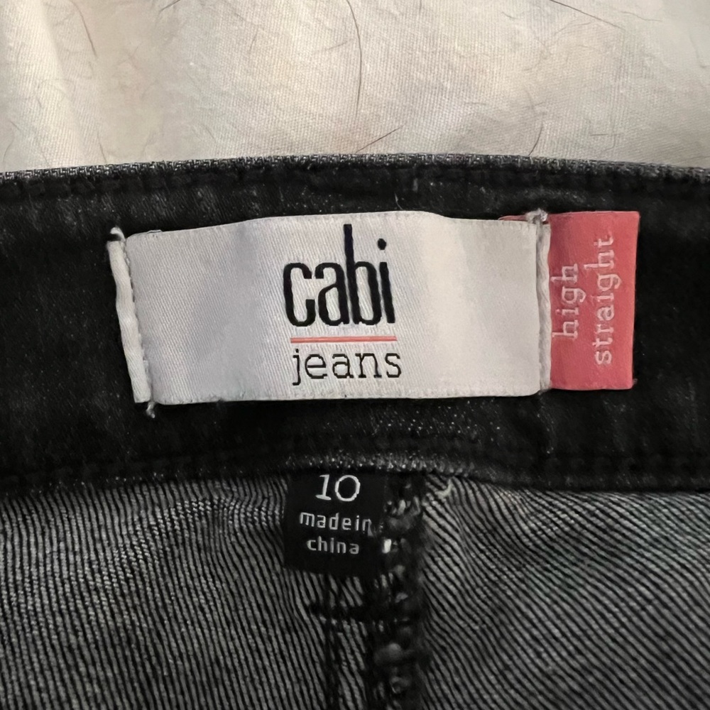 Cabi black distressed jeans